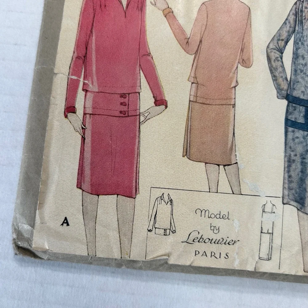 McCall Antique Early 1900's Pattern #4869 Ladies/Misses 2 Pc Dress Sz16 HTF RARE